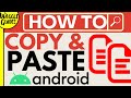 How to copy and paste on Android
