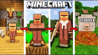 ŻYCIE OSADNIKA W MINECRAFT || OD NARODZIN DO ŚMIERCI!