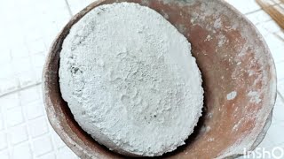 ASMR pure muddy cement sand in clay pot crumbling 🤎🖤🤎