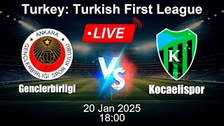 🔴 LIVE: Genclerbirligi vs Kocaelispor - Football Live Score - Turkish First League