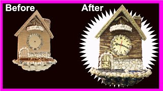 DIY Creating a Cabin Clock with Cardboards!!! 🏡