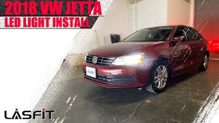 2018 2019 Volkswagen VW Jetta headlights Low Beam Lasfit H7 LED bulbs | Plug n Play. No extra parts