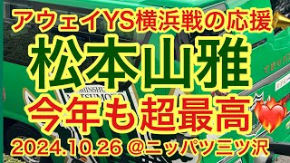 アウェイを緑色に染める山雅の応援 full ver.【YS横浜 vs 松本山雅】明治安田J3リーグ 2024 10 26＠ニッパツ三ツ沢球技場 #yamaga