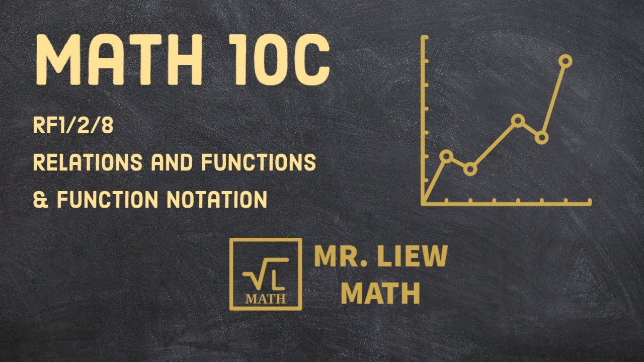 Math 10c Rf1 2 8 Relations And Functions Function Notation Youtube