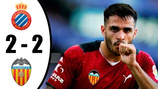 Espanyol vs Valencia 2-2 Todos los goles y resumen 10/02/2022 HD