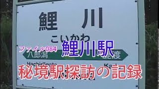 秘境駅探訪の記録　ファイル084　鯉川駅