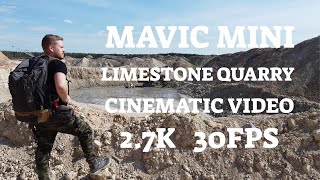 Mavic Mini - Karpėnų limestone quarry. Lithuania, Naujoji Akmenė