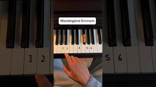Mockingbird 🌹#piano #tutorial #pianolessons #pianolesson #tips #eminem #pianomusic