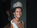 RAINHA SILVIA E A BELA TIARA BRAGANÇA, QUE PERTECEU A 2ª IMPERATRIZ DO BRASIL