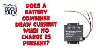 Does a Battery Combiner Draw Current When No Charge Is Present?