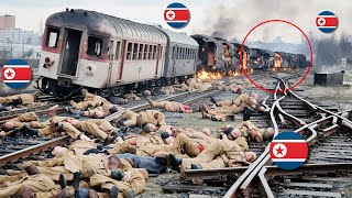 TRAGIC MOMENT! Train Carrying Thousands of North Korean Elite Generals Destroyed by Ukrainian Troops