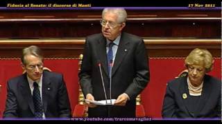 Discorso integrale di Mario Monti al Senato per la fiducia (45Minuti - 17NOV2011) [5]