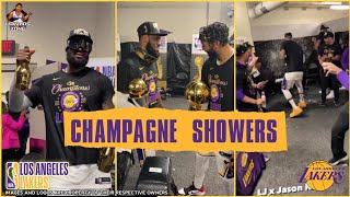 Championship Celebration of Los Angeles Lakers at Locker room | 2020 NBA CHAMPIONS