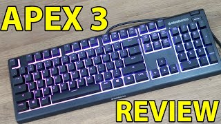 Steelseries Apex 3 RGB Gaming Keyboard Review