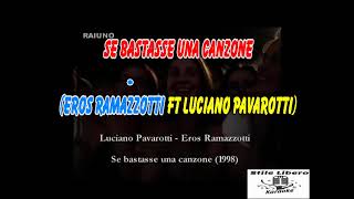 KARAOKE SE BASTASSE UNA CANZONE (Live Modena) CORI ORIGINALI E. RAMAZZOTTI ft L. PAVAROTTI) (Demo)
