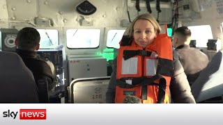 Sky News' Deborah Haynes joins the Ukrainian navy on patrol as tensions mount