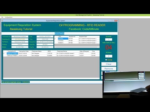 C# - RFID Reader - Equipment Requisition and Return System (Quick Test) C# - RFID Reader - Equipment Requisition and Return System (Quick Test)