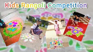 Theme based Kids RANGOLI Competition 2021-22 || St.Charles CBSE School, Yercaud || Cook with kavi