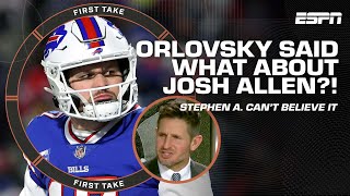 Stephen A. CAN'T BELIEVE Dan Orlovsky said THIS about Josh Allen 👀 | First Take