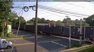 BigTrains.TV 7/16/15 18:23 sb trash CSX 527, 3014, 5437  Q711