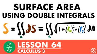 Surface Area Using Double Integrals | Calculus 3 Lesson 64 - JK Math
