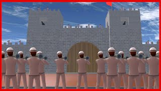 Construction Crew VS Fortress || SAKURA School Simulator