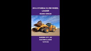 2016 Hyundai HL980 wheel loader | sold on December 31, 2024