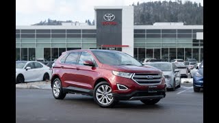 Red Used 2017 Ford Edge SEL Walkaround - Kelowna Toyota