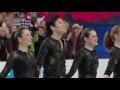 2015 world synchronized skating champs sp team canada 1 without the squelling of the audiance