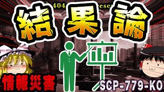 【ゆっくりSCP解説】SCP-779-KOを解説しました。【SCP-779-KO:これは結果論的なオブジェクトです】