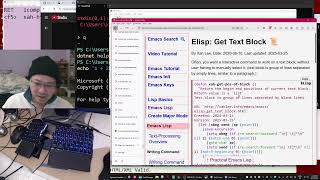 Xah Ep748 emacs lisp, write command to eval selection, fsharp, JavaScript, etc.