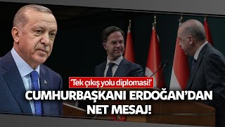 Cumhurbaşkanı Erdoğan, Hollanda Başbakanı Rutte İle Ortak Basın Toplantısı Düzenledi