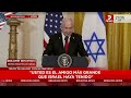 conferencia de prensa de trump junto a netanyahu