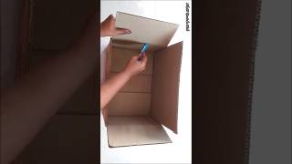 Amazon Box into Bed Side Table|DIY Cardboard furniture|Cardboard Table #shorts #viral #youtubevideo