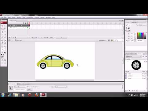 How to make moving car in Flash How to make moving car in Flash