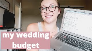 my wedding budget | real numbers | how to create your wedding budget | millennial money