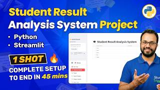 Student Result Analysis System | Python & Streamlit Project #1 (45 Min One Shot)