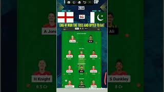 ENG-W vs PAK-W | Match #19🤑| ICC WOMEN'S WORLD CUP 2023 |Dream 11 - Team news | Updates | Fantasy 11