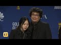 bong joon ho parasite golden globes 2020 full backstage interview