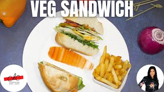 How to make perfect, simple and quick to make Loaded vegetarian sandwich better than restaurants