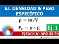 EJERCICIO DE DENSIDAD Y PESO ESPECÍFICO