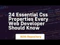 24 essential css properties every web developer should know