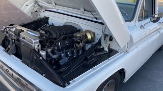 1966 C10 l86 8 speed swap test drive