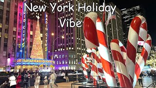 New York Holiday Walk 2024 Holiday Christmas Lightings 4K