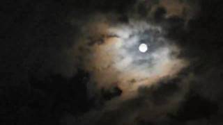 Nachthimmel mit Vollmond/ Full moon Zeitraffer/Timelapse