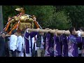 鳩峯八幡神社秋祭り ケンカ神輿　片岡太鼓台 2012 10 28