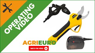 Volpi PV400 Battery-powered Electric Pruning Shears - Battery Included - Operating video