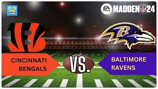 NFL MADDEN 24 - Cincinnati Bengals at Baltimore Ravens