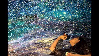 Space Mural Painting / Universum Wandmalerei