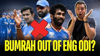 Bumrah Out Of England ODI Series 😱 #aakashvani